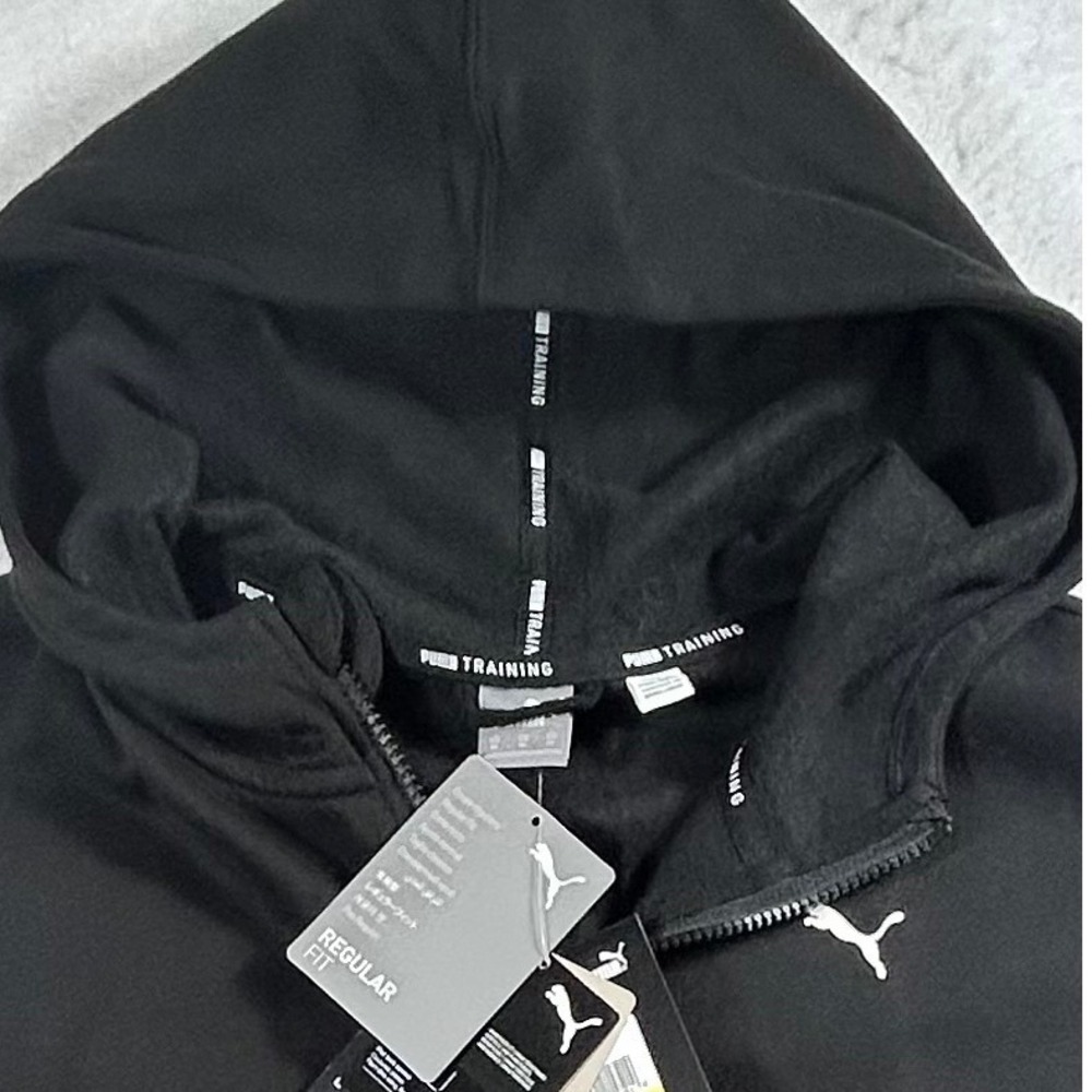 Puma Training DryCell Full Zip Hoodie Mens Medium Black Athletic Jacket NEW